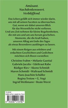 Amüsant. Nachdenkenswert. Verblüffend. Autoren geben Einblicke in alltägliche Begebenheiten. Preis: 15,00 €, ISBN angegeben.