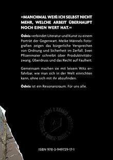 Zitat: "Manchmal weiß ich selbst nicht mehr, welche Arbeit überhaupt noch einen Wert hat." ISBN 978-3-949729-17-1. Links Baum.