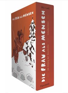 "Die Frau als Mensch", "Ulli Lust", "Am Anfang der Geschichte … Schamaninnen", "Reprodukt". Illustration: Personen im Schnee.