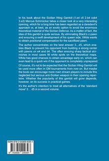 Text beschreibt ein Buch über das Sizilianische Flügelgambit von Marcus Schmücker, das Alternativen zu 3...d5 analysiert.