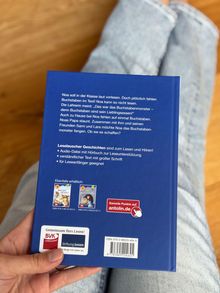 Ein Buchrücken zeigt die Geschichte über Noa, der beim Vorlesen Buchstaben fehlen. Unten ist ein antolin.de-Aufkleber.