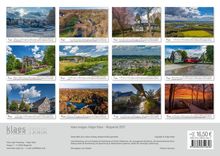 Kalenderbilder von Januar bis Dezember mit wunderschönen Landschafts- und Stadtansichten von Wuppertal. Preis: 16,50 €.