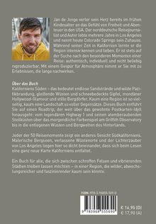 Ein Mann in gelber Jacke lächelt. Neben ihm ein Text über seine Reisen und Erfahrungen in Kalifornien. ISBN: 978-3-96855-569-0. Preis: €16,95 (D), €17,90 (A).