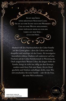 Zentrales Textlayout auf dunklem Hintergrund, umrahmt von goldenen Verzierungen. Unten rechts: "Moon Notes" Logo.