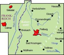 ADFC-Regionalkarte Freiburg und Umgebung 1:75.000, reiß- und wetterfest, GPS-Tracks Download, Karten