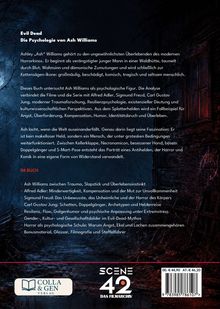 Beschreibung des Buches "Evil Dead: Die Psychologie von Ash Williams". Es verbindet Filme mit Theorien von Freud und Jung.