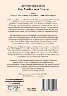 Titel: Zerfickt vom Leben: Vom Startup zum Trauma. Teil II: Zwischen Versandhölle, Steuerinferno und Kundenwahnsinn.
Autor: Sven. 

Zusammenfassung eines Buches über den harten Alltag im europäischen Einzelhandel.