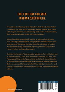 „QUIET QUITTING ERKENNEN. BINDUNG ZURÜCKHOLEN.“ Text erklärt Führungsherausforderungen und Lösungen von Christian Fuchs.