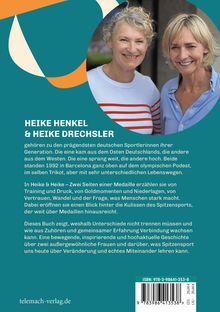 HEIKE HENKEL & HEIKE DRECHSLER. Zwei Frauen, lächelnd, eine im Ringelshirt, die andere in einer hellblauen Bluse.