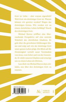 Zu lesen ist ein Text über die Bedeutung der Dreieinigkeit Gottes im christlichen Glauben. Die Gestaltung ist gelb-weiß.