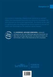 Evangelium 21+, Gesunde Kursreihe, Gesunde Gemeinden, betanien, Verbum Medien. Blauer Hintergrund, ISBN unten.