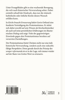 Ein Text beschreibt die Verteidigung des Protestantismus durch Gavin Ortlund und seine historische Verwurzelung. Unten das Logo "Verbum Medien".