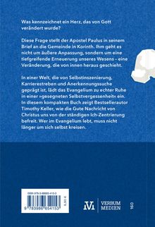 Text beschreibt die Veränderung eines Herzens durch Gott. Blaues Design, ISBN und Barcode unten, Verbum Medien Logo.