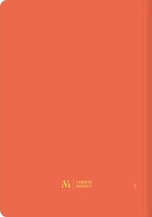 Ein schlichtes, orangefarbenes Design mit gelbem "VI VERBUM MEDIEN" und der Nummer "221" in der Ecke.