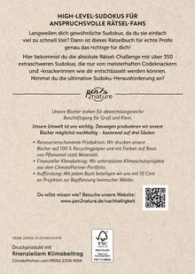 Text über anspruchsvolle Sudoku-Rätsel für Profis, nachhaltige Produktion und Klimaschutz. Logo "pen2nature".