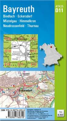 ATK25-D11 Bayreuth (Amtliche Topographische Karte 1:25000), Karten