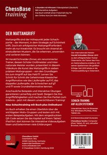 "4 Stunden 40 Minuten Videospielzeit, 150 interaktive Aufgaben. ChessBase training. Der Mattangriff. Abbildung und Text."