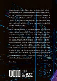 Text beschreibt ein Buch über Deepfakes, Realität und Fälschung. Preisangaben: 13,90 EUR, 17,40 CHF. Logo: Shaker Media.
