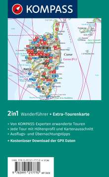 Peter Mertz: KOMPASS Wanderführer Korsika, 80 Touren mit Extra-Tourenkarte, Buch
