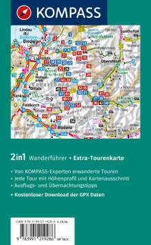Brigitte Schäfer: KOMPASS Wanderführer Bregenzerwald und Großes Walsertal, 60 Touren mit Extra-Tourenkarte, Buch