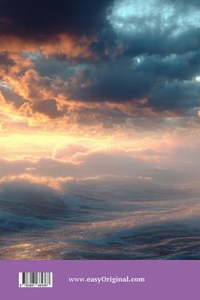 www.easyOriginal.com. Dramatische Wolken über einem beleuchteten Ozean bei Sonnenaufgang, himmlische und friedliche Stimmung.