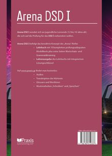 „Arena DSD I“: Lehrbuch für Jugendliche (12-14) zur DSD I Prüfungsvorbereitung. Online-Ressourcen verfügbar.