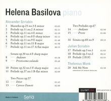 Helena Basilova - Picturing Scriabin, CD