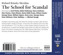 Richard Brinsley Sheridan: The School for Scandal, 2 CDs