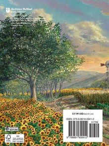 $17.99 USD/$25.99 CAD, ISBN: 979-8-8816-0941-2. Illustration: Feld mit Sonnenblumen, Bäumen und einem Windrad.