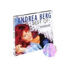 Texte: "ANDREA BERG", "BEST OF", "DAS REKORD ALBUM DAS KANN UNS KEINER NEHMEN". Frau mit rotem Haar in heller Jacke.