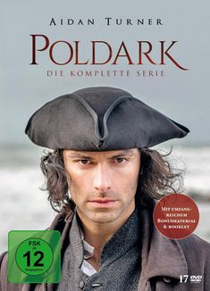 Aidan Turner, Poldark, die komplette Serie. FSK 12. Mit umfangreichem Bonusmaterial & Booklet. Mann in historischer Kleidung.