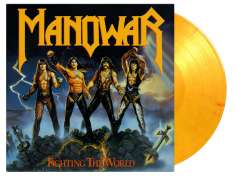 Manowar: Fighting The World (180g) (Limited Numbered Edition) (Yellow Flamed Vinyl), LP