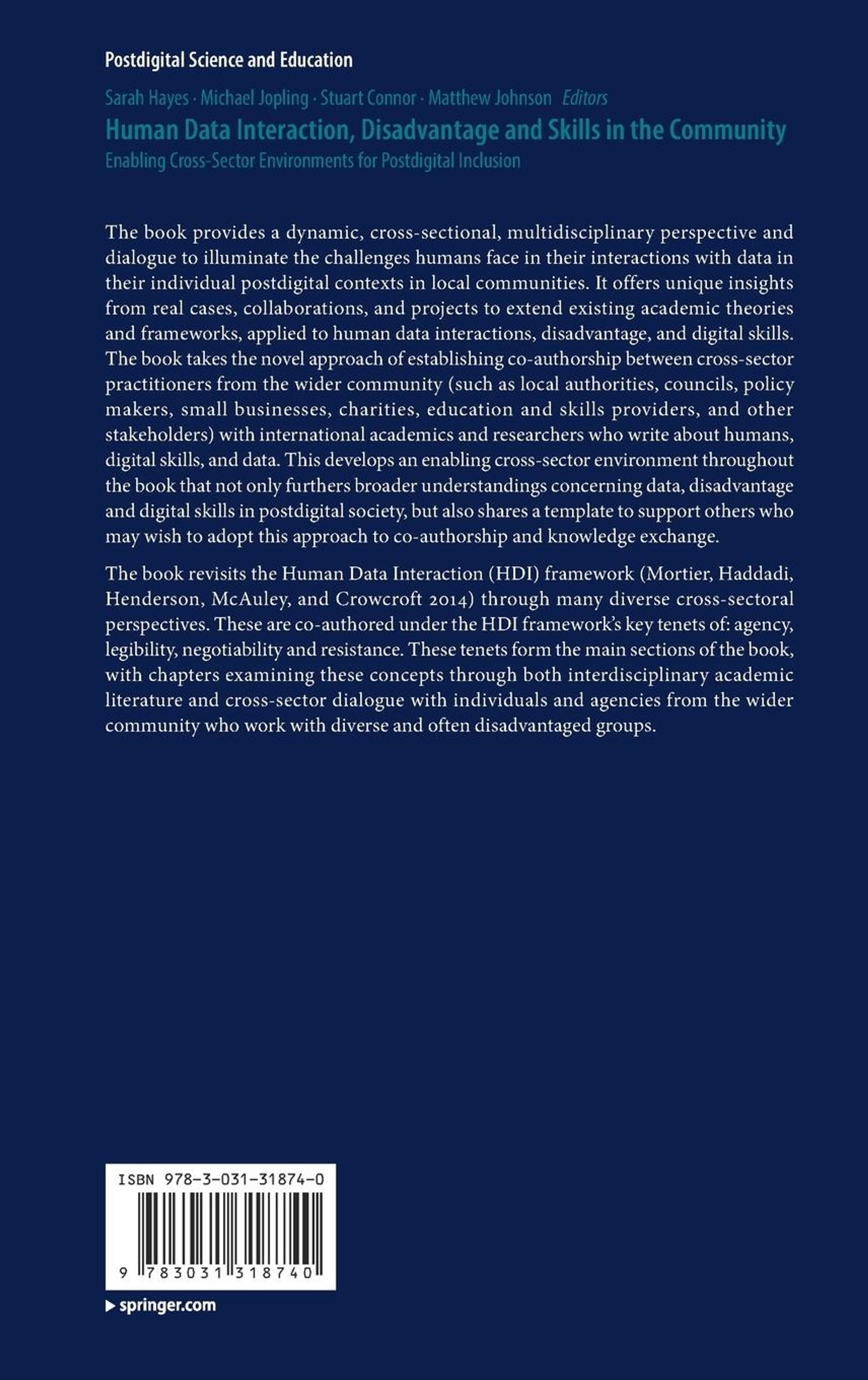 Human Data Interaction, Disadvantage and Skills in the Community (Buch ...