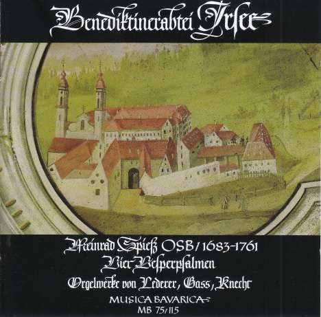 Meinrad Spiess (1683-1761): 4 Vesperpsalmen, CD