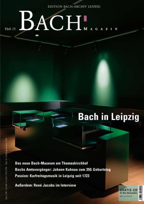 Zeitschriften: Bach-Magazin (Heft 15) - Bach-Archiv Leipzig, Buch