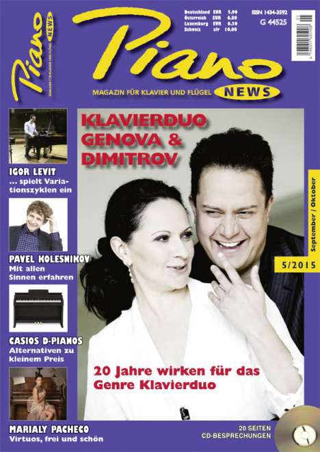 Zeitschriften: PIANONews - Magazin für Klavier &amp; Flügel (Heft 5/2015), Zeitschrift