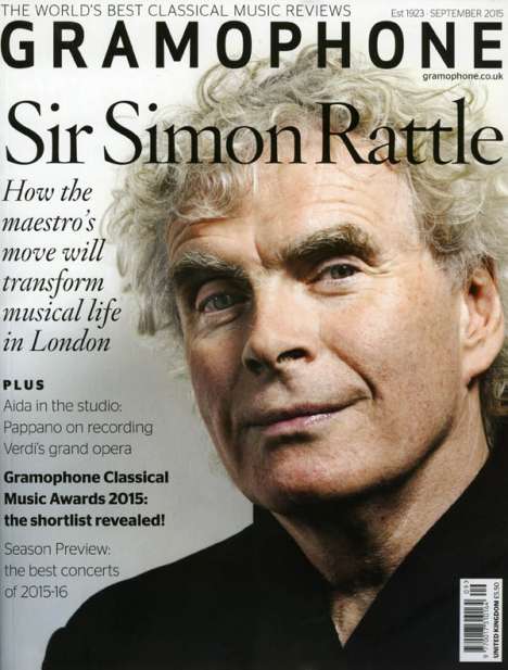 Zeitschriften: Gramophone September 2015 - The Classical Music Magazine, Zeitschrift