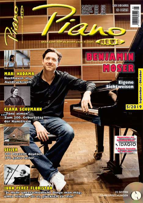 Zeitschriften: PIANONews - Magazin für Klavier &amp; Flügel (Heft 5/2019), Zeitschrift