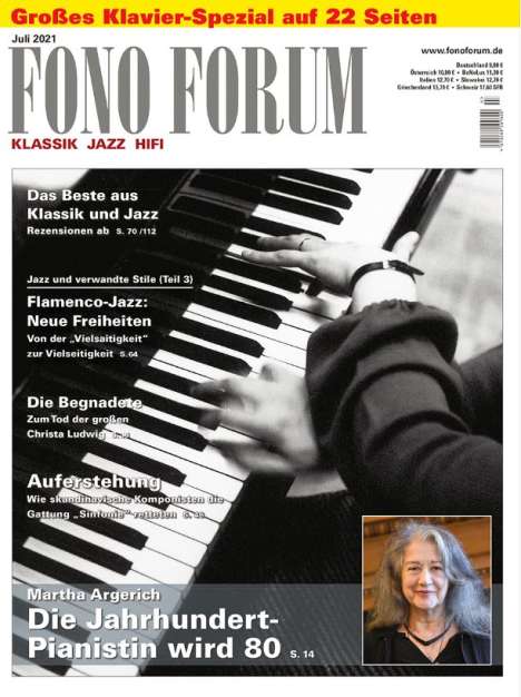 Zeitschriften: FonoForum Juli 2021, Zeitschrift