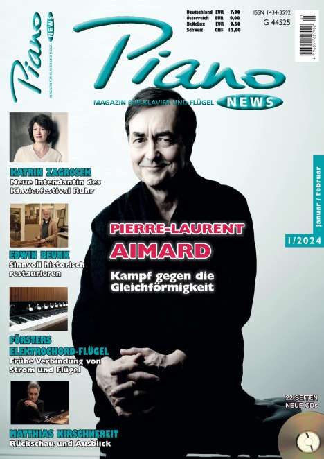 Zeitschriften: PIANONews - Magazin für Klavier &amp; Flügel (Heft 1/2024), Zeitschrift