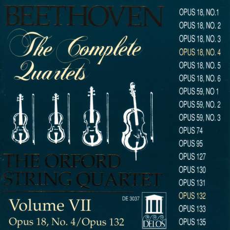 Ludwig van Beethoven (1770-1827): Sämtliche Streichquartette Vol.7, CD