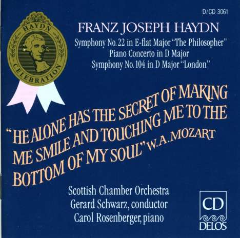 Joseph Haydn (1732-1809): Symphonien Nr.22 &amp; 104, CD
