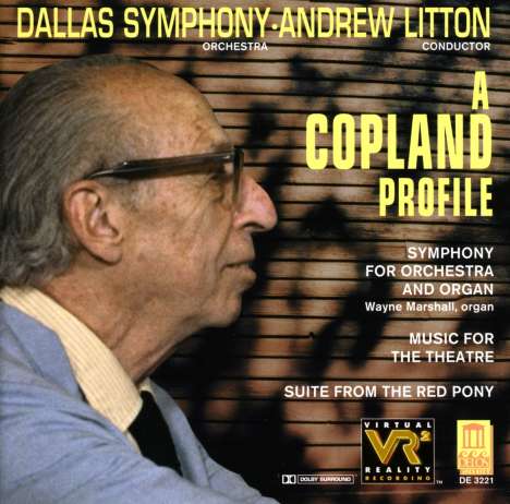 Aaron Copland (1900-1990): Symphonie für Orgel &amp; Orchester, CD