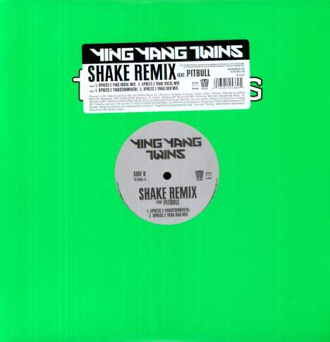 Ying Yang Twins: Shake, Single 12"