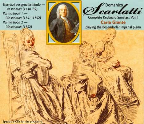 Domenico Scarlatti (1685-1757): Klaviersonaten Vol.1, 6 CDs