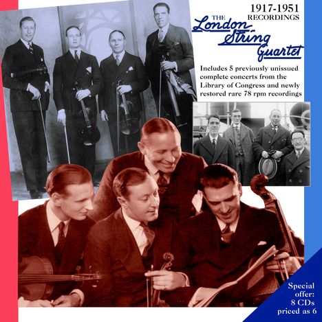 The London String Quartet - 1917-1951 Recordings, 8 CDs