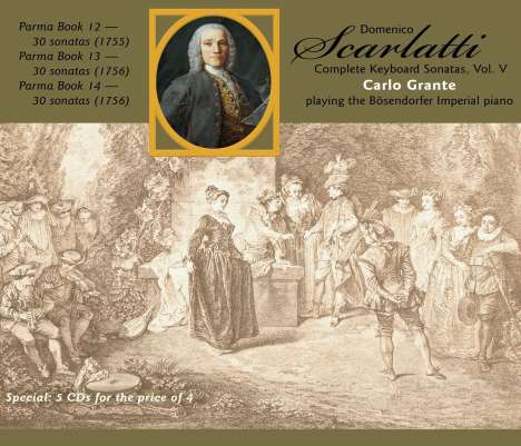 Domenico Scarlatti (1685-1757): Klaviersonaten Vol.5, 5 CDs