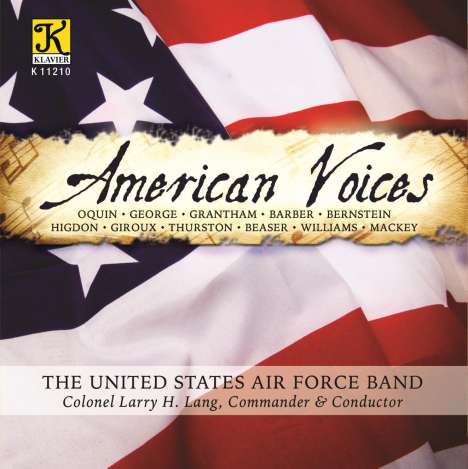 Barber, S. / Us Air Force Band / Lang, Larry H.: American Voices, CD