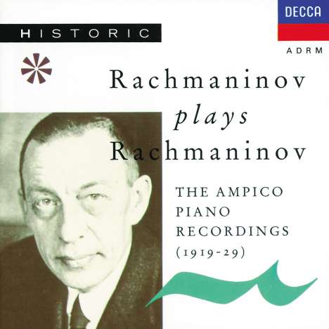 Sergei Rachmaninoff - Ampico Recordings, CD