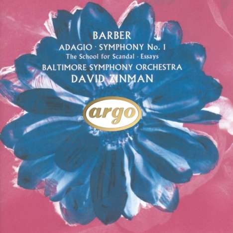 Samuel Barber (1910-1981): Symphonie Nr.1 op.9, CD